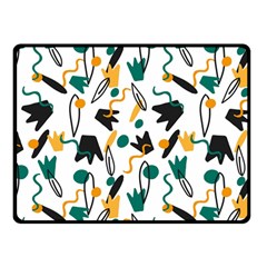 Flowers Duck Legs Line Double Sided Fleece Blanket (small)  by Mariart