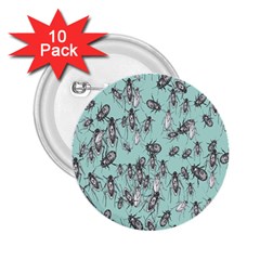 Cockroach Insects 2 25  Buttons (10 Pack) 