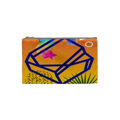 Leaf Star Cube Leaf Polka Dots Circle Behance Feelings Beauty Cosmetic Bag (small) 