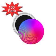 Light Aurora Pink Purple Gold 1 75  Magnets (100 Pack) 