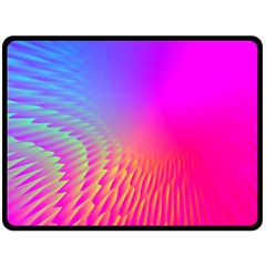 Light Aurora Pink Purple Gold Fleece Blanket (large) 