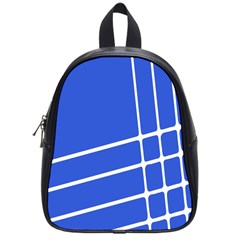 Line Stripes Blue School Bags (small) 