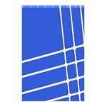 Line Stripes Blue Shower Curtain 48  x 72  (Small)  Curtain(48  X 72 ) - 42.18 x64.8  Curtain(48  X 72 )