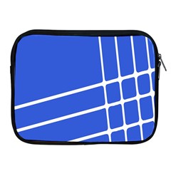 Line Stripes Blue Apple Ipad 2/3/4 Zipper Cases by Mariart