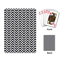 Funky Chevron Stripes Triangles Playing Card by Mariart