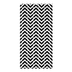 Funky Chevron Stripes Triangles Shower Curtain 36  X 72  (stall) 