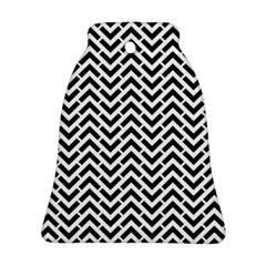 Funky Chevron Stripes Triangles Bell Ornament (two Sides) by Mariart
