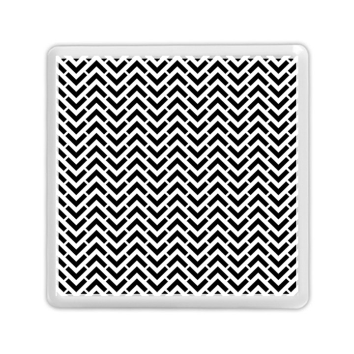 Funky Chevron Stripes Triangles Memory Card Reader (Square) 