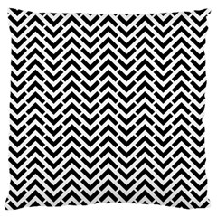 Funky Chevron Stripes Triangles Large Cushion Case (one Side) by Mariart