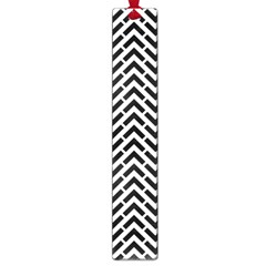 Funky Chevron Stripes Triangles Large Book Marks by Mariart