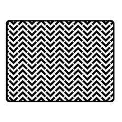 Funky Chevron Stripes Triangles Double Sided Fleece Blanket (small) 