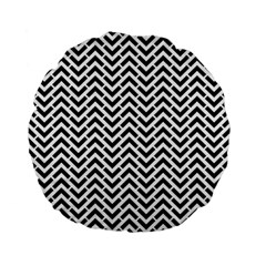 Funky Chevron Stripes Triangles Standard 15  Premium Flano Round Cushions by Mariart