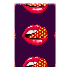 Lip Vector Hipster Example Image Star Sexy Purple Red Shower Curtain 48  X 72  (small) 