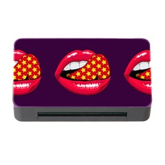 Lip Vector Hipster Example Image Star Sexy Purple Red Memory Card Reader With Cf