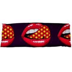 Lip Vector Hipster Example Image Star Sexy Purple Red Body Pillow Case Dakimakura (two Sides) by Mariart