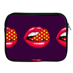 Lip Vector Hipster Example Image Star Sexy Purple Red Apple Ipad 2/3/4 Zipper Cases by Mariart