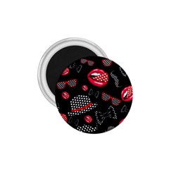 Lip Hat Vector Hipster Example Image Star Sexy Black Red 1 75  Magnets