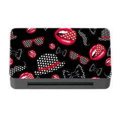 Lip Hat Vector Hipster Example Image Star Sexy Black Red Memory Card Reader With Cf