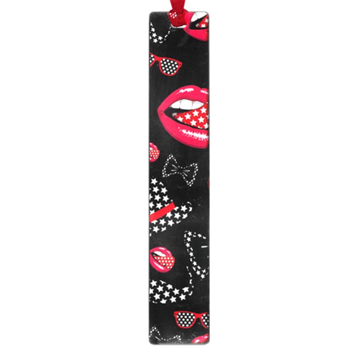 Lip Hat Vector Hipster Example Image Star Sexy Black Red Large Book Marks