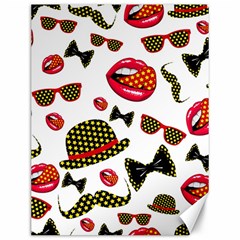 Lip Hat Vector Hipster Example Image Star Sexy Canvas 12  X 16   by Mariart