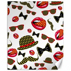 Lip Hat Vector Hipster Example Image Star Sexy Canvas 16  X 20   by Mariart