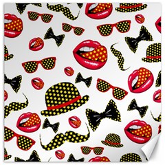 Lip Hat Vector Hipster Example Image Star Sexy Canvas 20  X 20   by Mariart