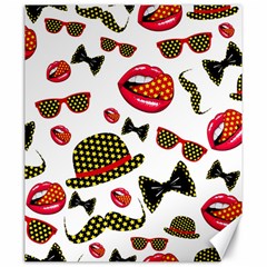 Lip Hat Vector Hipster Example Image Star Sexy Canvas 20  X 24   by Mariart