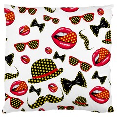 Lip Hat Vector Hipster Example Image Star Sexy Large Cushion Case (one Side)