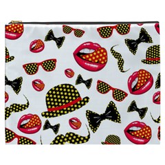 Lip Hat Vector Hipster Example Image Star Sexy Cosmetic Bag (xxxl) 