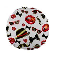 Lip Hat Vector Hipster Example Image Star Sexy Standard 15  Premium Round Cushions by Mariart