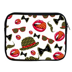 Lip Hat Vector Hipster Example Image Star Sexy Apple Ipad 2/3/4 Zipper Cases