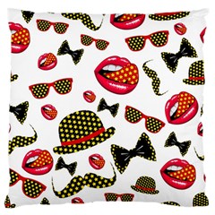 Lip Hat Vector Hipster Example Image Star Sexy Standard Flano Cushion Case (two Sides)