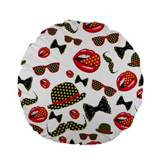 Lip Hat Vector Hipster Example Image Star Sexy Standard 15  Premium Flano Round Cushions by Mariart