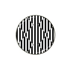 Optical Illusion Inverted Diamonds Hat Clip Ball Marker