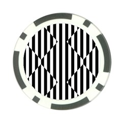 Optical Illusion Inverted Diamonds Poker Chip Card Guard by Mariart