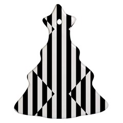 Optical Illusion Inverted Diamonds Christmas Tree Ornament (two Sides)