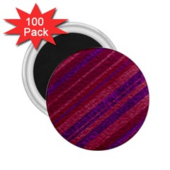 Maroon Striped Texture 2 25  Magnets (100 Pack) 