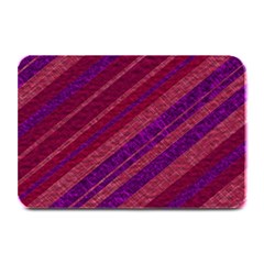 Maroon Striped Texture Plate Mats by Mariart