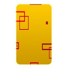 Overlap Squares Orange Plaid Red Memory Card Reader