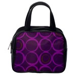 Original Circle Purple Brown Classic Handbags (One Side) Front