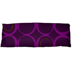 Original Circle Purple Brown Body Pillow Case (dakimakura)