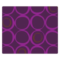 Original Circle Purple Brown Double Sided Flano Blanket (small)  by Mariart