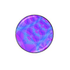 Original Purple Blue Fractal Composed Overlapping Loops Misty Translucent Hat Clip Ball Marker (4 Pack) by Mariart