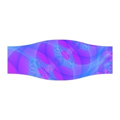 Original Purple Blue Fractal Composed Overlapping Loops Misty Translucent Stretchable Headband by Mariart