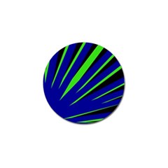 Rays Light Chevron Blue Green Black Golf Ball Marker (10 Pack) by Mariart