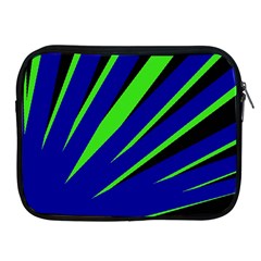 Rays Light Chevron Blue Green Black Apple Ipad 2/3/4 Zipper Cases by Mariart