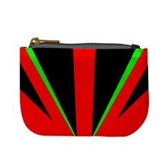 Rays Light Chevron Green Red Black Mini Coin Purses by Mariart