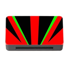 Rays Light Chevron Green Red Black Memory Card Reader With Cf