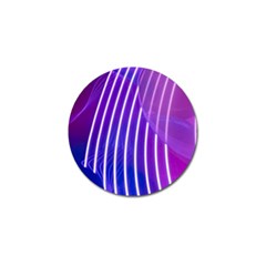 Rays Light Chevron Blue Purple Line Light Golf Ball Marker by Mariart