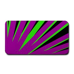 Rays Light Chevron Purple Green Black Medium Bar Mats